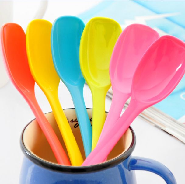 Bright Color Melamine Coffee Spoons Cute Ice Cream Scoops Non-toxic Dinnerware 10pcs/lot SH473
Bright Color Melamine Coffee Spoons Cute Ice Cream Scoops Non-toxic Dinnerware 10pcs/lot SH473