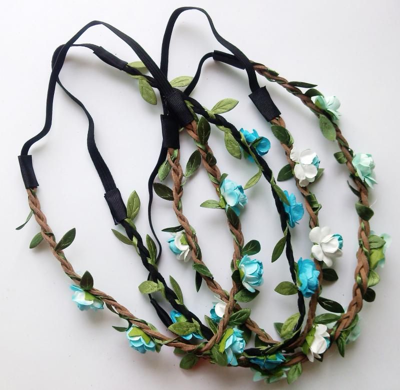 Wholesale - Bride Bohemian Flower Headband Festival Wedding Floral Garland Hair Band Headwear Hair Accessories for Women