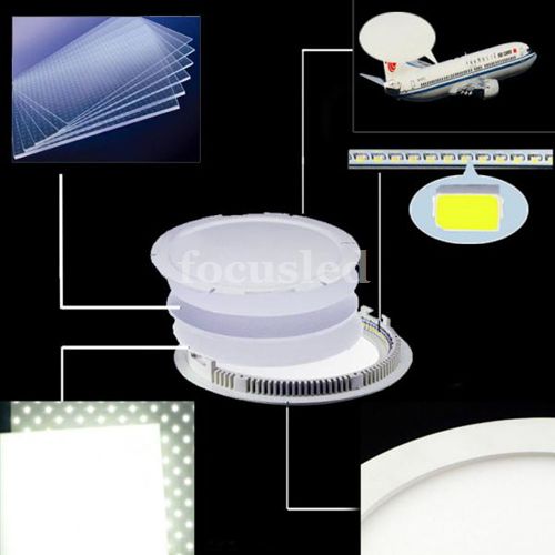 US Stock Ultrathin 9W 12W 15W 18W 23W LED Panel Lights SMD2835 Downlight AC110-240V Fixture Ceiling Down Light Warm/Cool/Natural White 4000K