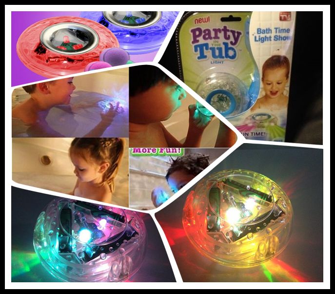 Party in the Tub Light Bathtub Lightup Toy Waterproof Led Light Toy