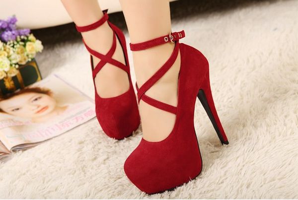 Big Size (us) 4--11 New Women Red Bottom Strappy Heels Pumps Sexy ...