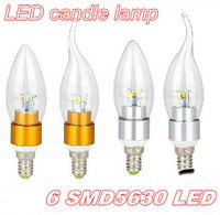 2014 NEW chandelier bulbs E14 E27 86-265V Led Candle bulb led lamps Energy-saving lamps led lighting 6W 6*1W 5630