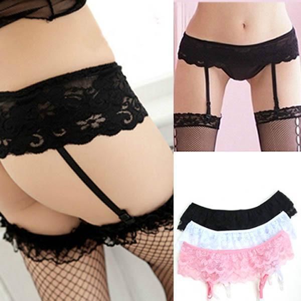 Belt Garter Pantie Sexy Silk Silk Slip Stocking Womens 48