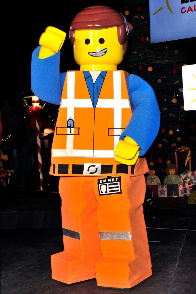 Lego Mascot Costume Emmet Mascot Costume Dress Up Halloween Party Adult