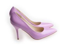 New women peep toe party shoes work shoes comfortable thick heels lavender black size 34 to 39