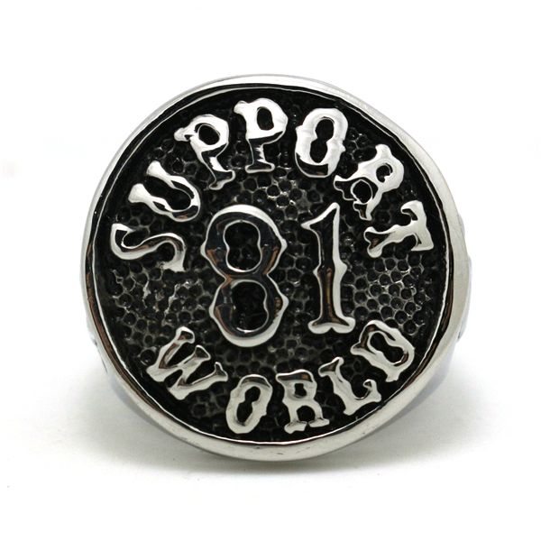 Big Support 81 Ring Biker Style 316l Stainless Steel New Design Ring