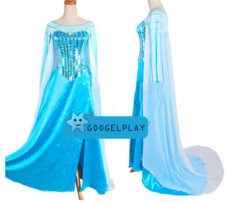 Christmas Frozen Dress Elsa Dress Clothing Girl Party Frozen Dress Up Elsa New Edition Deluxe