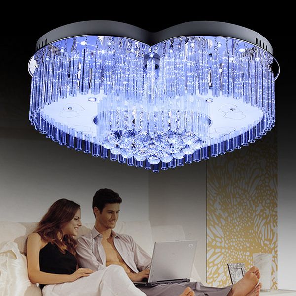 Moderne mode führte deckenwohnzimmer beleuchtet kristalllampe ...