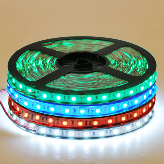 5M 5050 SMD 3528 SMD LED Strip Light Warm Pure Cool White Blue Red RGB Waterproof IP65 Non-Waterproof IP63 Flexible 300 Leds 12V 5 Meter
