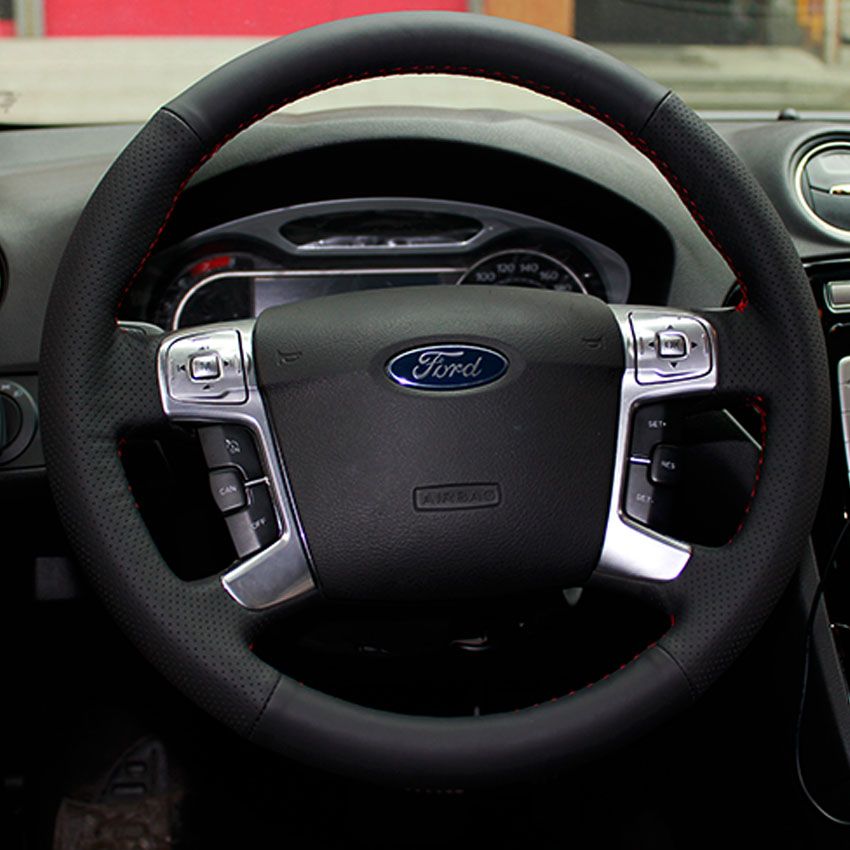 Xuji Steering Wheel Cover for Ford Mondeo Mk4 20072012 Ford SMax 2008