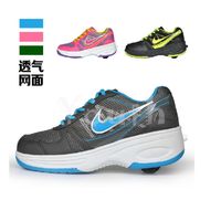 ... wheels flying shoes breathable skating shoes one wheel roller shoes