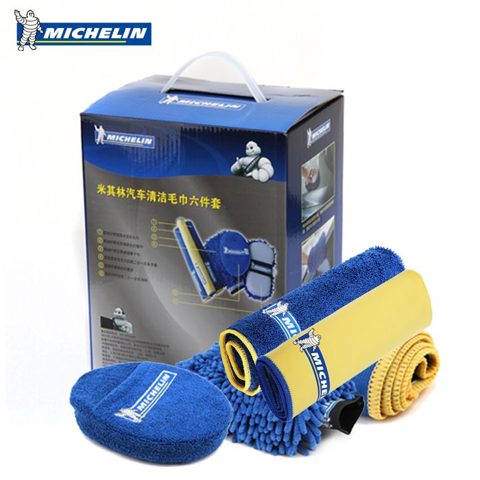 Michelin Car Wash Cleaning Kit Six Sets Decontamination Wash Towels Car