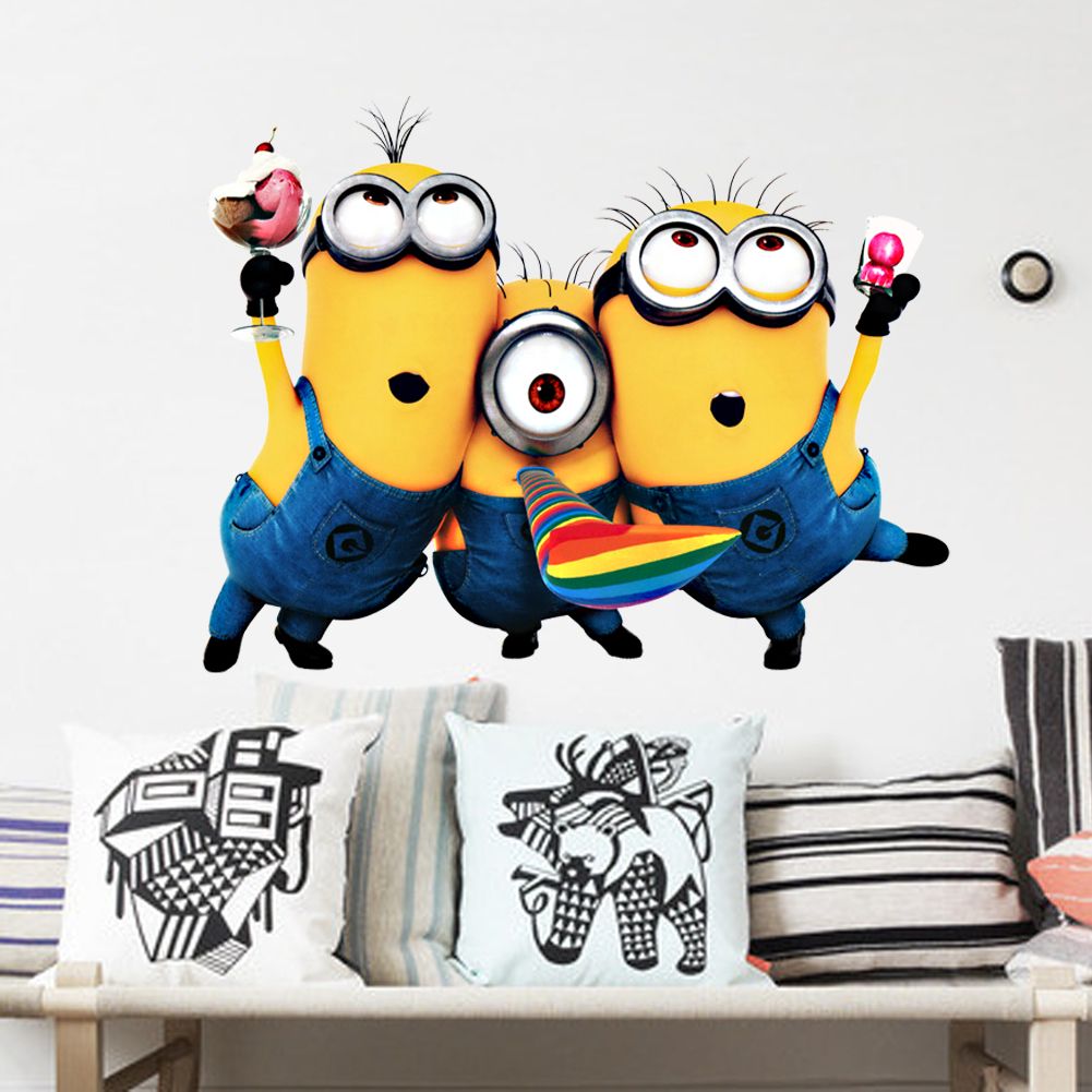 Despicable Me Decals, Cartoon Wall Stickers For Kids Bedroom, For Baby Playroom Wall Decals