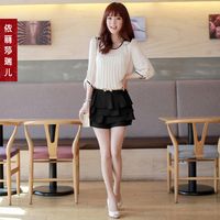 freeshipping for women's Chiffon short skirt plus size skorts summer