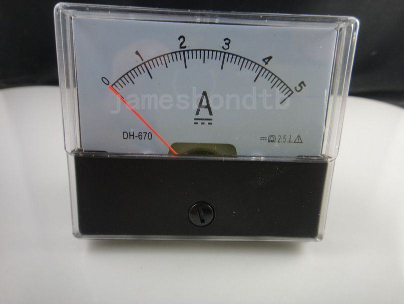 Best Analog Amp Panel Meter Current Ammeter Dc 0 5a 5a Under 5.03