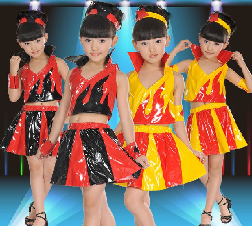 2015 Girls Torch Hip-hop Jazz Dance Clothes Dress Children s Dancewear