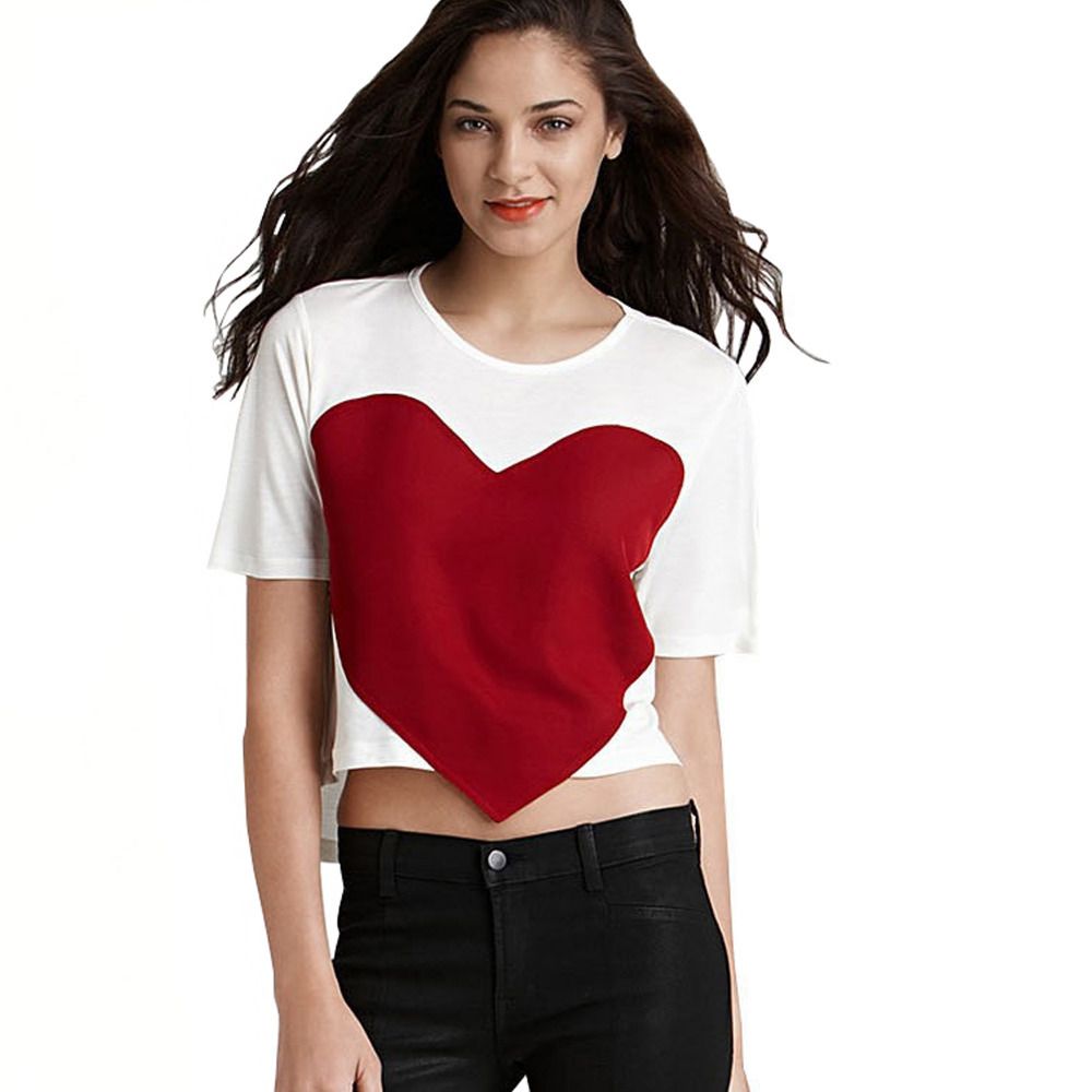 womens heart tops