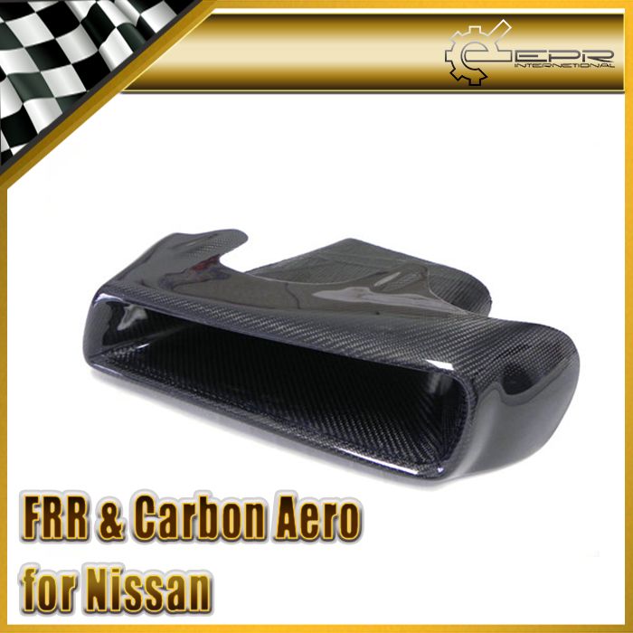 2018 Carbon Fiber Vented Headlight Intake Cover Air Duct Lhs For Nissan