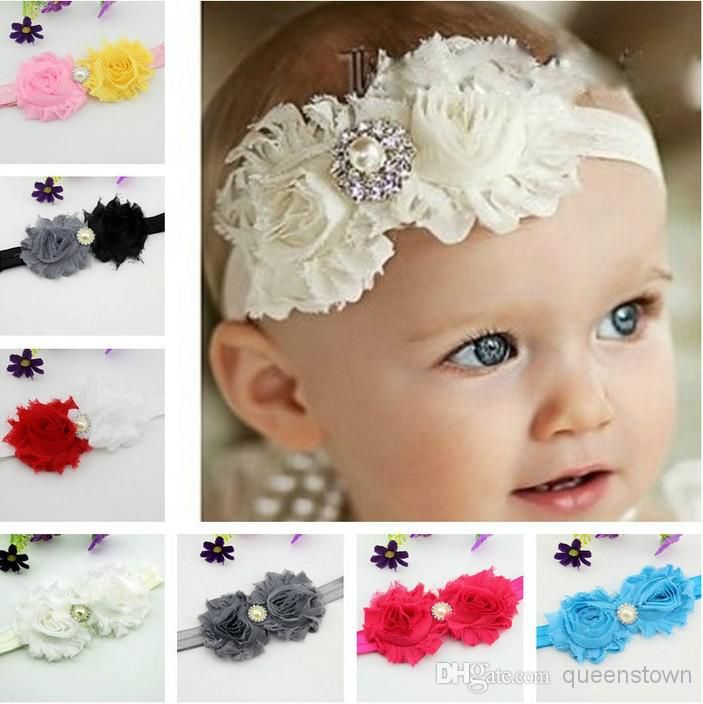 Wholesale - Shabby Baby Head Bands Satin And Chiffon Flower With Pearls Rhinestones Baby Headband Girl Hair Accessories 20PCS/LOT Free Shipp, Multi-color
Wholesale - Shabby Baby Head Bands Satin And Chiffon Flower With Pearls Rhinestones Baby Headband Girl Hair Accessories 20PCS/LOT Free Shipp, Multi-color