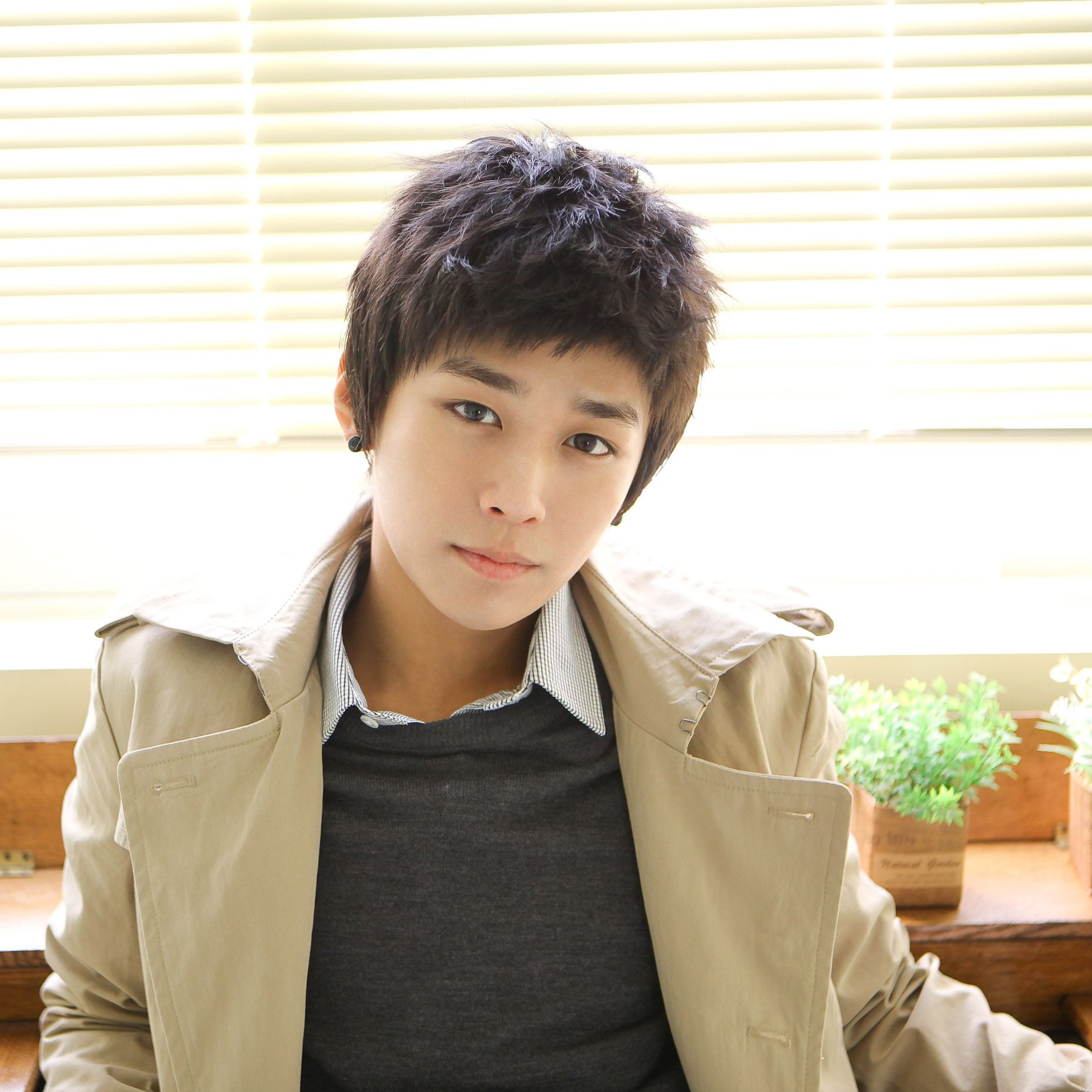 Super Fluffy Handsome Male Korean Fashion Wig Hair Type Really Fat Guy