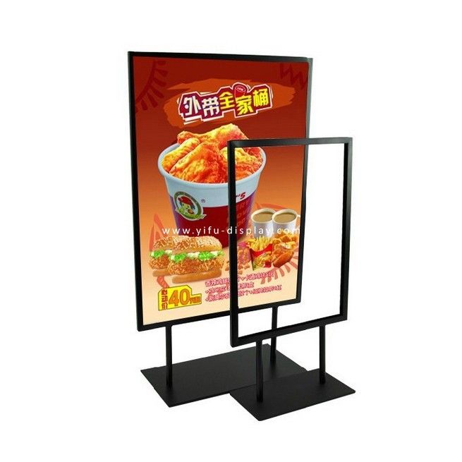 A4 Black Metal Table Poster Stand Poster Display Banner Stand Sign