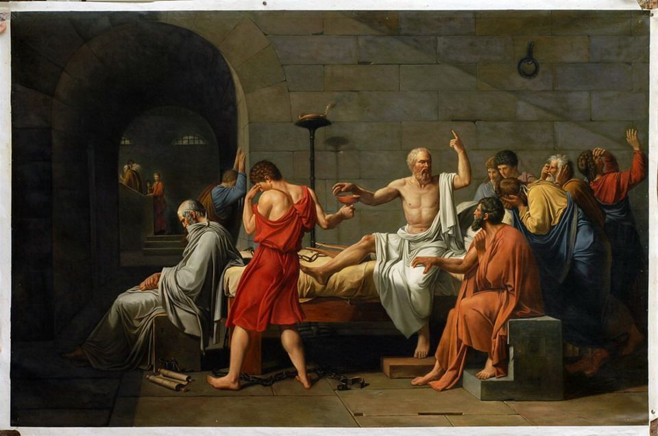 Death Of Socrates Jacques-Louis David