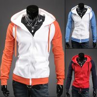 2014 spring and autumn hoodies , Couples all-match korean sweatshirt men cardigan leisure hooded 7 Colors Free shipping