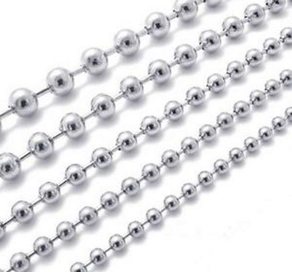 1.5mm / 2mm / 2.4mm / 3mm / 4mm / 6mm Lot 5 метров метров Шариковые шарики Цепочки для ювелирных изд
1.5mm / 2mm / 2.4mm / 3mm / 4mm / 6mm Lot 5 метров метров Шариковые шарики Цепочки для ювелирных изд