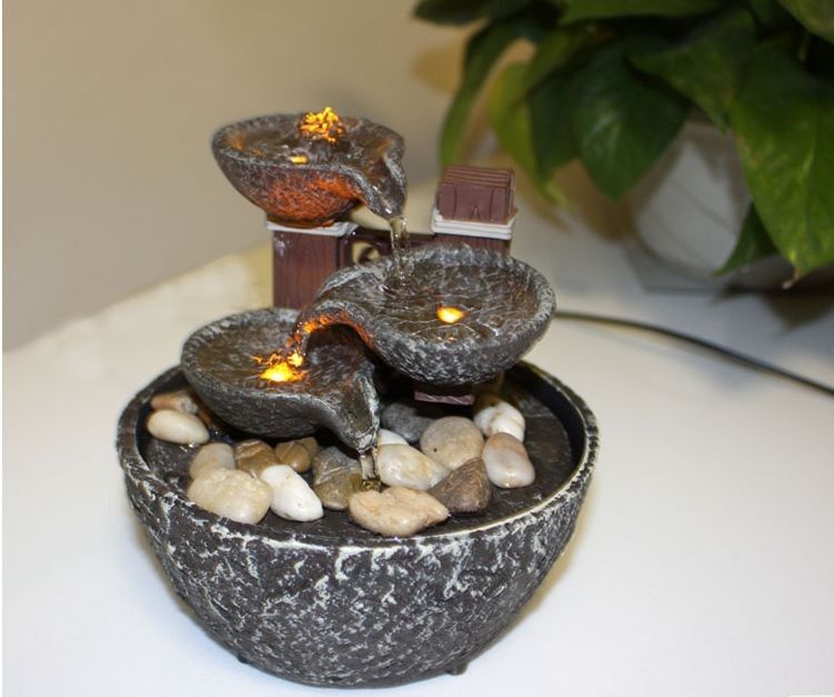 indoor water fountain with led lights coast tiered rock bowl fountain beautiful arts and crafts - Fountain For Home Decoration indoor water fountain with led lights coast tiered rock bowl fountain beautiful arts and crafts - Fountain For Home Decoration