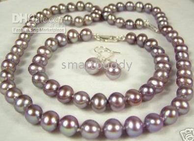 Fine 8-9mm Natural Muscatel purple grapes Pearl Necklace Bracelet Earrings Set, Deep purple
Fine 8-9mm Natural Muscatel purple grapes Pearl Necklace Bracelet Earrings Set, Deep purple