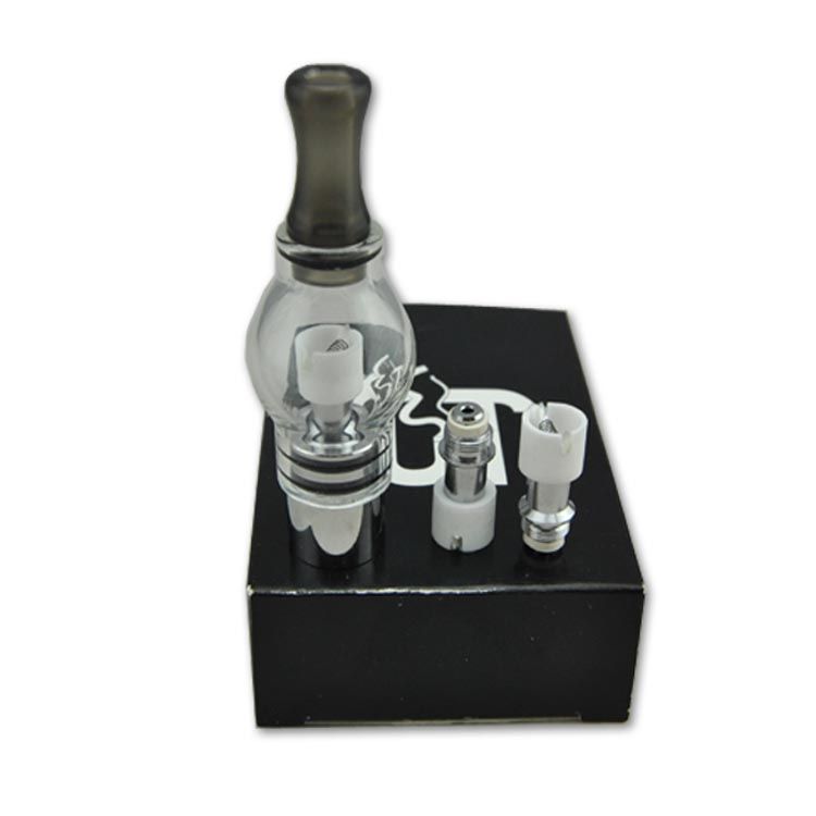 Glass Globe Metal Mesh Screen Atomizer Set + 2 Extra Coils Attachment