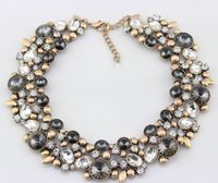 costume jewelry necklace chunky za brand choker statement luxury wing