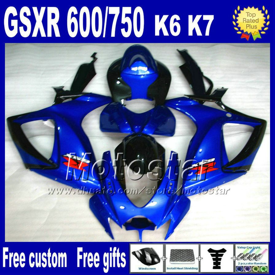 Injection molding fairing kit for SUZUKI GSXR 600 750 2006 2007 K6 black blue bodykits fairings set gsxr600 gsxr750 06 07 Nd22, Multi-color
Injection molding fairing kit for SUZUKI GSXR 600 750 2006 2007 K6 black blue bodykits fairings set gsxr600 gsxr750 06 07 Nd22, Multi-color