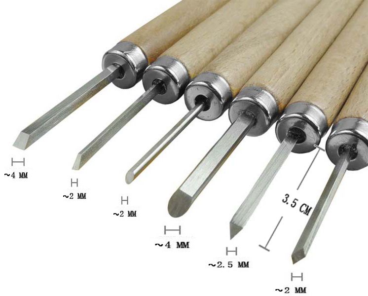 Olive Nucleus Carving Chisels, Hand Chisel, Professional Olive