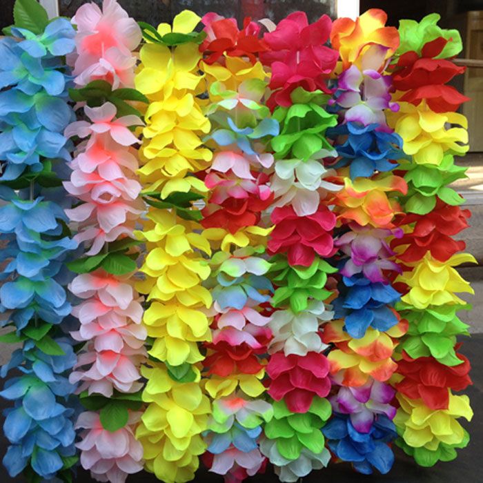 Best Hawaiian Leis Jumbo Silk Flower Luau Party Favor Artificial