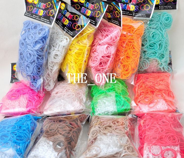 Rainbow Looms Bands Loom Rubber Bands Diy Glitter Rubber Bands Glow In