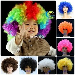 free shipping 10pcs fashion multi colored carnival christmas halloween party wigs big synthetic afro wigs 130g colored wigs halloween on sale - Colored Wig free shipping 10pcs fashion multi colored carnival christmas halloween party wigs big synthetic afro wigs 130g colored wigs halloween on sale - Colored Wig
