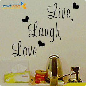 ZY8176 Quotes "Live Laugh Love " heart Vinyl Wall Decals Live Laugh Love wall 46*37 wall stickers home decor home decoration for kids rooms