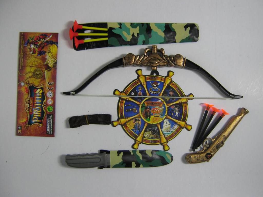 Small Plastic Toy Weapons Pirate Sword Toy Gun Toy Bow And Arrow Set