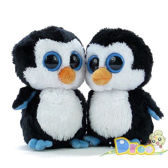 2017 Ty Brand Big Eyes Penguin Plush Toy Doll Gift One Piece From