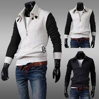 Cotton Cardigan Hoodies,Sweatshirts Hot sale mens casual hoodie turn-down collar cardigan male