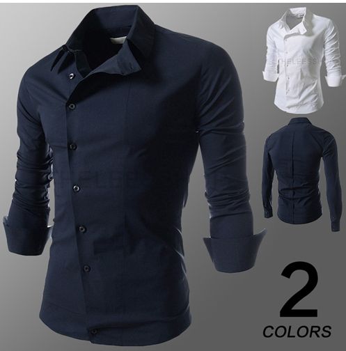 New Men's Shirt Fashion Luxury Stylish Casual Designer Dress Shirt Muscle Fit Shirts 2 color optional, Navy blue
New Men's Shirt Fashion Luxury Stylish Casual Designer Dress Shirt Muscle Fit Shirts 2 color optional, Navy blue