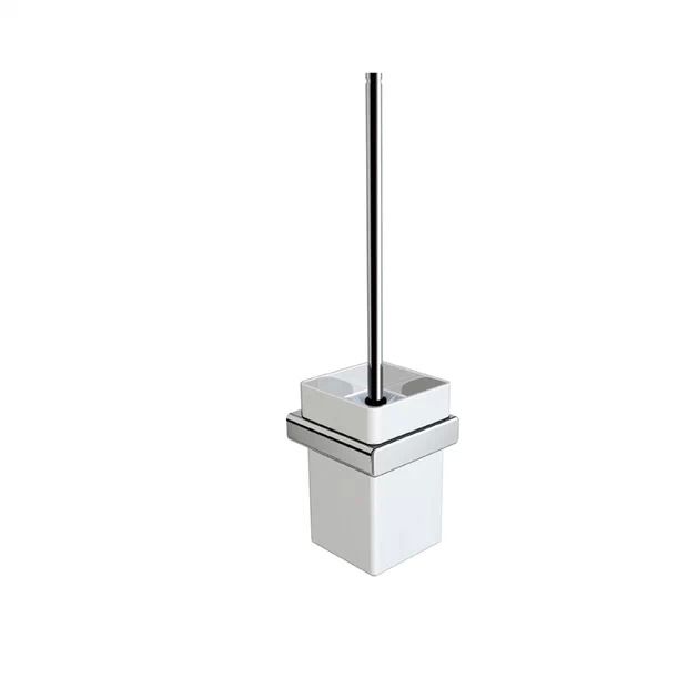 bathroom accessories toilet brushholder ceramic cup wall mounted square chrome finish zincbrasscopper bathroom hardware bathroom accessories toilet brush - Square Bathroom Accessories Chrome bathroom accessories toilet brushholder ceramic cup wall mounted square chrome finish zincbrasscopper bathroom hardware bathroom accessories toilet brush - Square Bathroom Accessories Chrome
