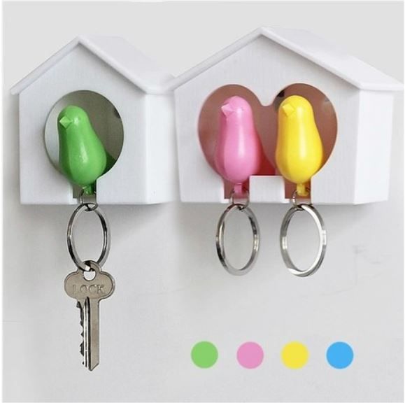 Sparrow Whistle Key Chain Single Couple Love Home Wall Hook Key Holders Keys Seat Organizer