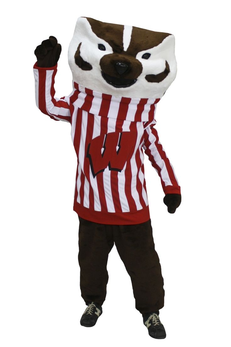 Bucky Badger Mascot Costume Character Adult Size Cartoon Prop Costumes