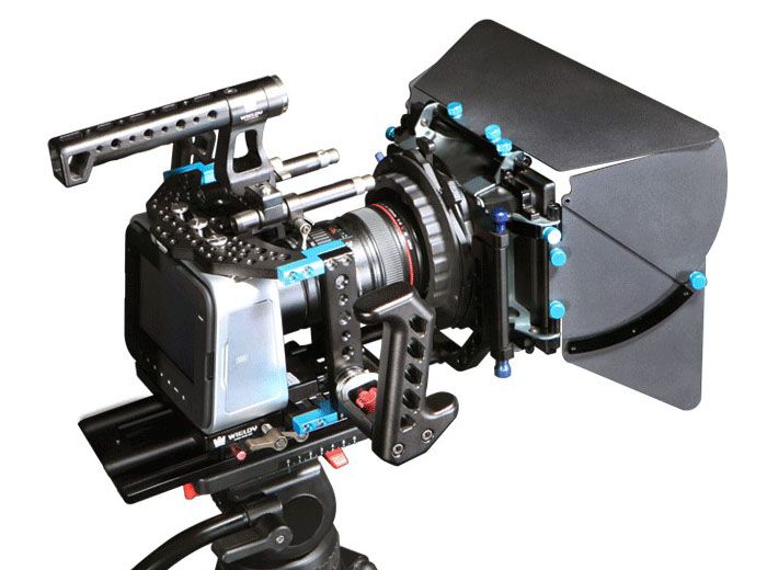 Wieldy DSLR Rig 15mm Mattebox Follow Focus Protection Cage for
