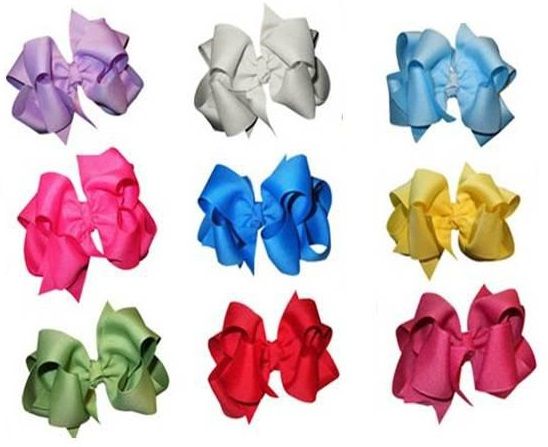 Mix 9 color 4.5" Double Layered Boutique grosgrain girl Hair Bow clip 18pcs, Multi-color
Mix 9 color 4.5" Double Layered Boutique grosgrain girl Hair Bow clip 18pcs, Multi-color