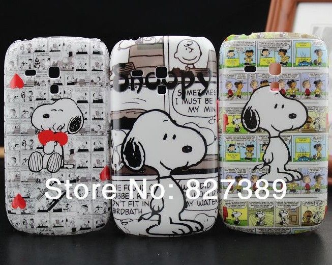 For Samsung Galaxy S3 Mini Case Snoopy Design Cell Phone Back Skin Cases Cover for Samsung ...