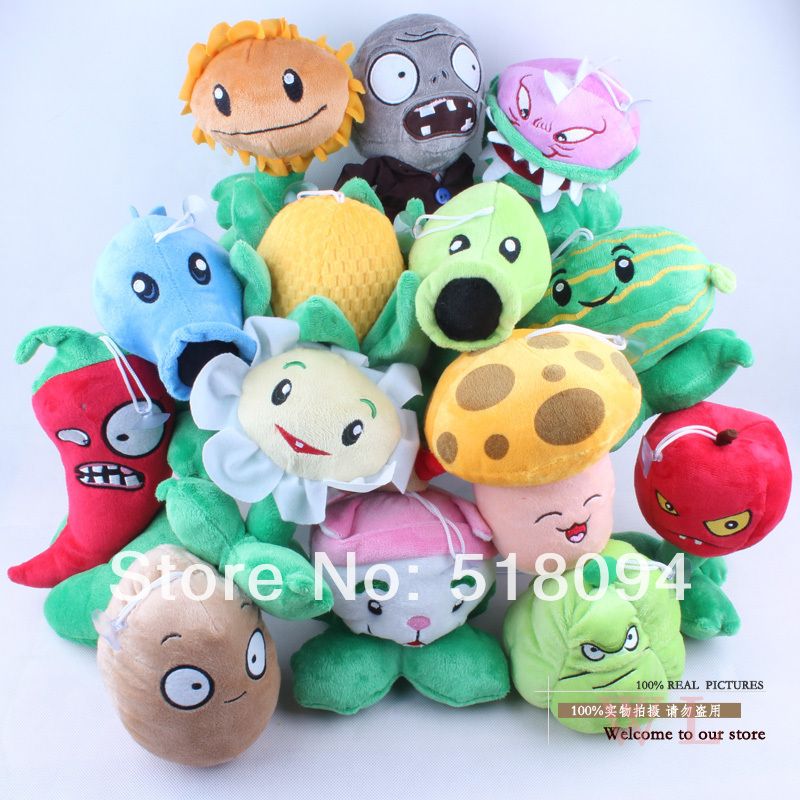 plants vs zombies plush toy set