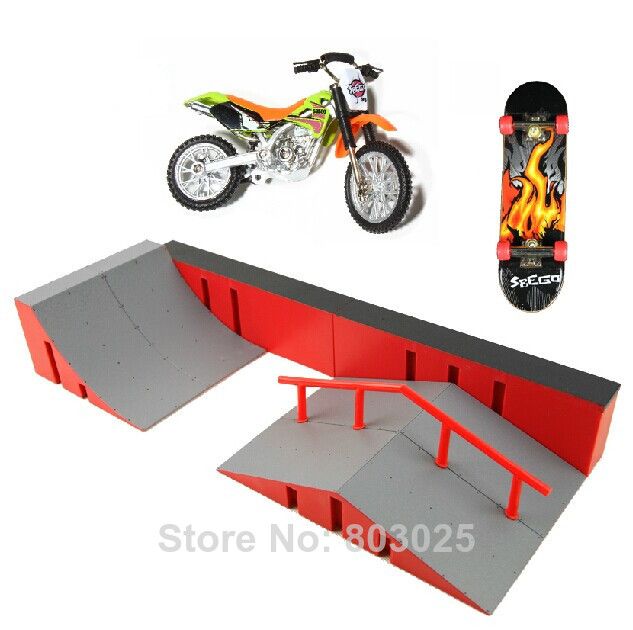 Simulation Sbego Park Set For Finger Bike & Finger Skateboard Toy, Kids